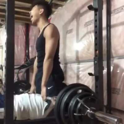 Just two bros at the gym