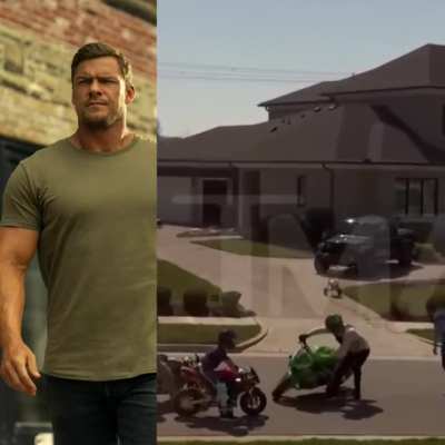 “Reacher” star Alan Ritchson was captured on video allegedly beating his neighbor in Tennessee.