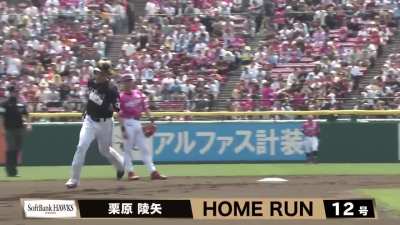 Kurihara blasts a 2-run homer for his 12th of the season