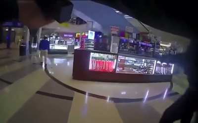 Guy gets shot then proceeds to get up and walk away like nothing happened