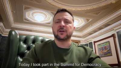 "We must be resilient to all types of challenges, and our actions must be long-range to defeat Putin, rather than being in a situation where doubts about the strength of the West benefit this lunatic." - President Zelenskyy's address, 20th March 2024