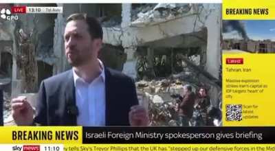 Reporter tells an Israeli FM Spokesperson: "Khamenei, the Iranian regime have clearly done terrible things, particularly to their own people, but your Prime Minister is a wanted war criminal. You don't have the moral high ground here at all."