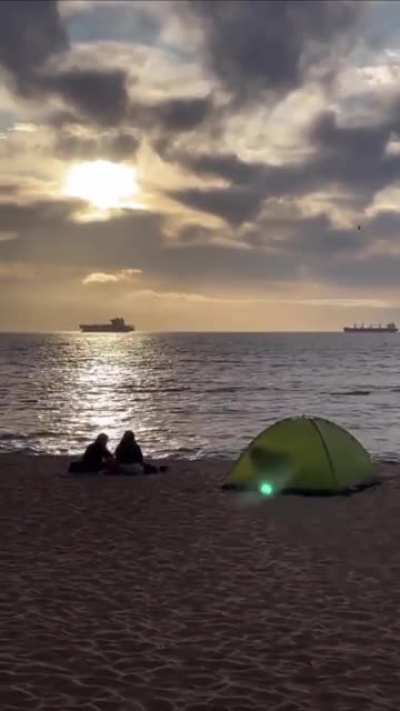 That is some in-tents camping