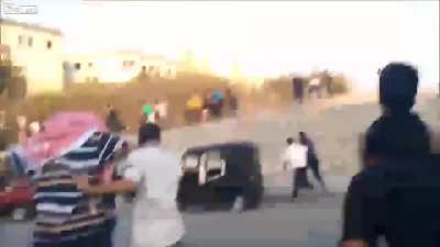 Don&rsquo;t stand too close to burning cars.
