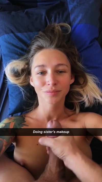 Doing sister&rsquo;s makeup