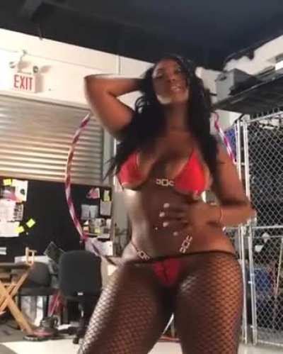 Hula hoop girl