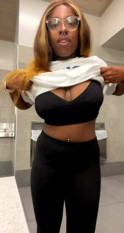Public bathroom flashing