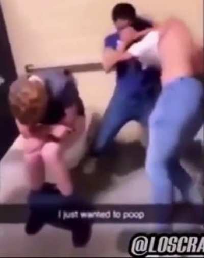 Lock the door when you go poopoo