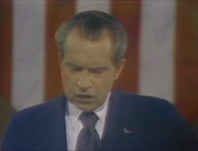 1974: Nixon asks that whoever is president in 2001 &ldquo;look back with pride&rdquo; at the time America &ldquo;ended its longest war&rdquo; and &ldquo;began its longest peace&rdquo;.