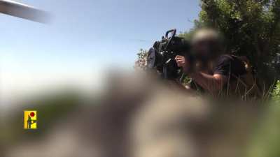 Hezbollah Targetting a Merkava and Namer vehicles in border base. 29th of June.