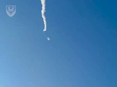 Soldiers of the Kherson Anti-aircraft Missile Brigade of the "South" Air Command destroyed the Russian "Merlin" UAV. (30/Jan/2024)