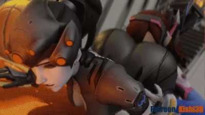 D.va & Widowmaker [Overwatch] (Kishi3D)