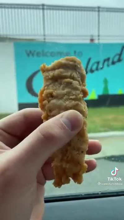 Guy goes halfway across the country to find the chicken strips dude