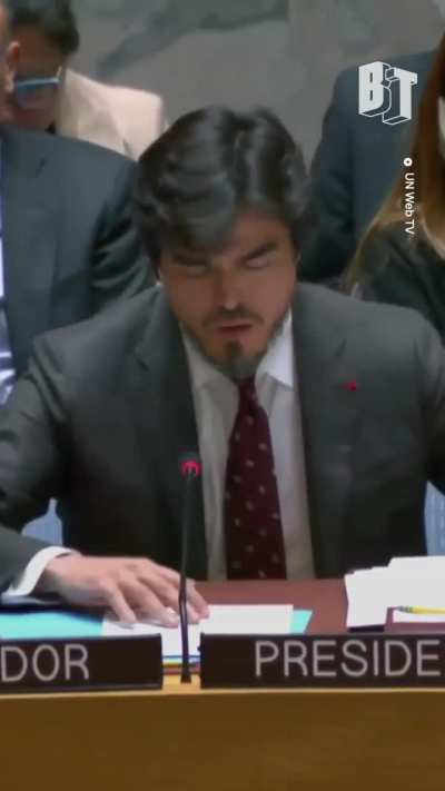 The moment the US gov&rsquo;t single-handedly blocked a UN resolution for an immediate ceasefire in Gaza