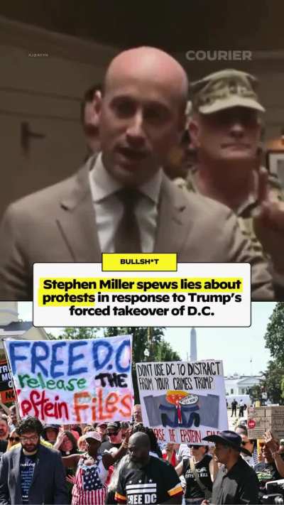 Stephen Miller calls protestors "communists"