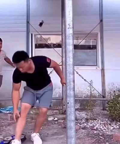 Man Vs Pole. Honestly, not sure who won!