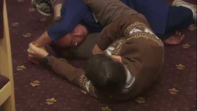 That time Gervais manifested a scene for the sole purpose of farting on Karl&rsquo;s head.