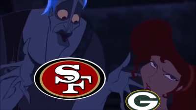 Niner fans whenever Packer fans start talking about a Superbowl run.