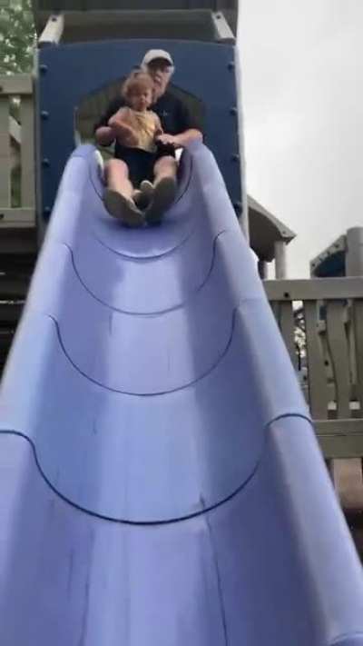 WCGW taking your granddaughter down the slide?