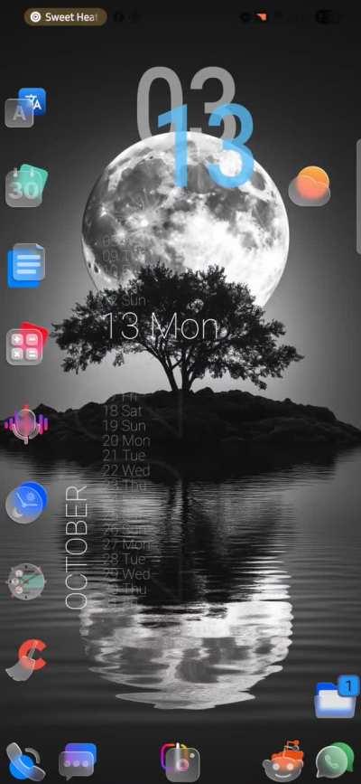 my new home screen show yours too