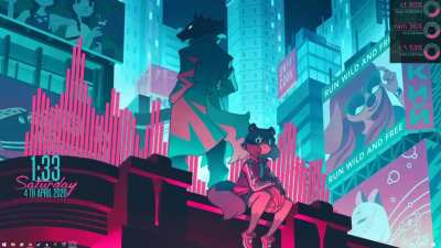 I put together a simple Rainmeter desktop themed around BNA
