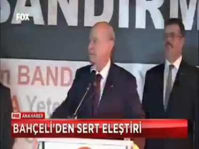 13 Mart 2021 tarihinde Andımızın kaldırılması lehinde oy veren "*Milliyet&ccedil;i* Hareket Partisi" Başkanı Devlet Bah&ccedil;eli'nin 7 yıl &ouml;nceki konuşması