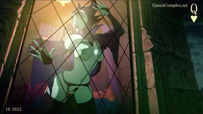 Maleficient banged againts the glass