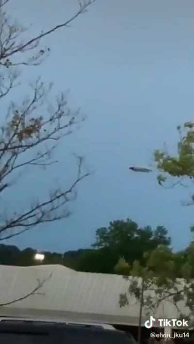 UFO spotted in New Jersey today. Had traffic stopped on the street to look at it