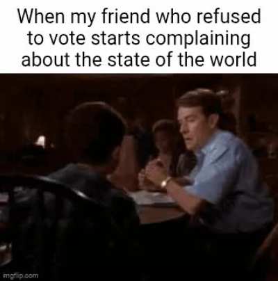 I know it sucks but you dont get to complain