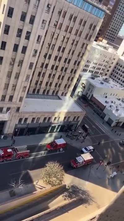 A man who calls himself "Pro-life Spider-man" is currently climbing a tower in Phoenix, trying to "convince" a young disabled woman to not go through with a scheduled abortion.
