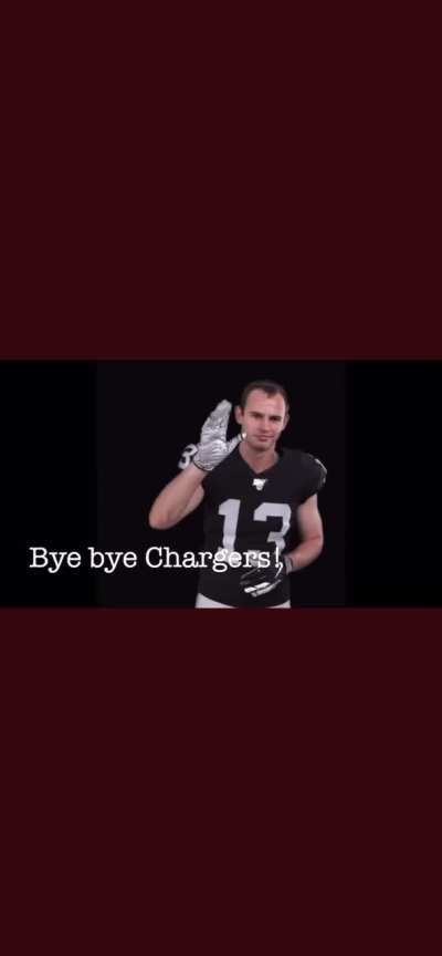 We still smoking on that chargers pack! RAIDERSSS 🏴&zwj;☠️