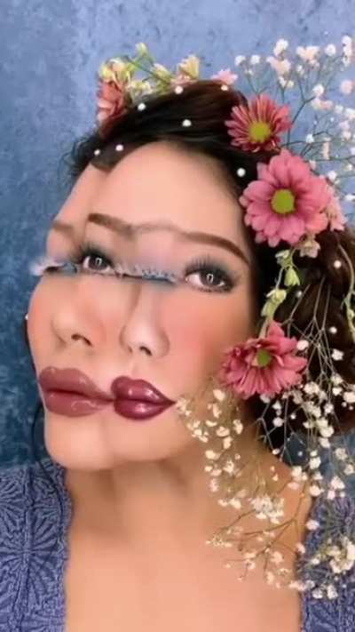 A beautiful makeup art illusion.