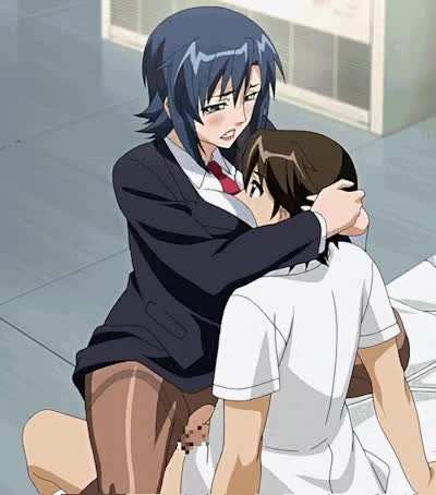 Sensei riding her student