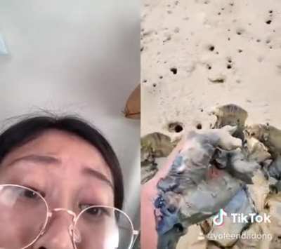 Leenda Dong discovers a mudfish