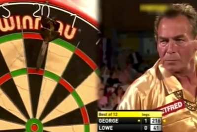 This professional dart player&rsquo;s celebration.
