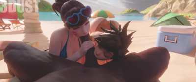 Tracer & D.va (ThreeDust) [Overwatch]