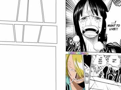 Manga to Anime Edit - Robin says, "I Want To Live!!"