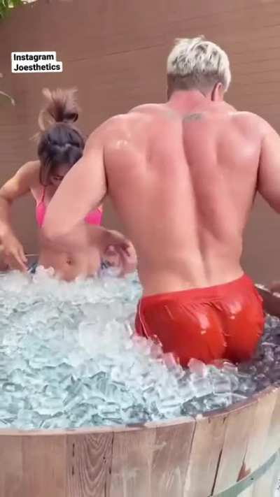 Ice cold water 