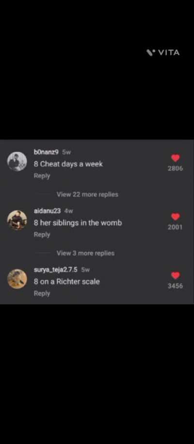 She called herself an 8. 