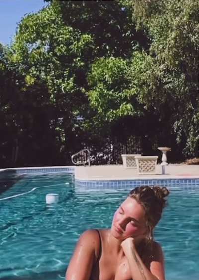 In the pool