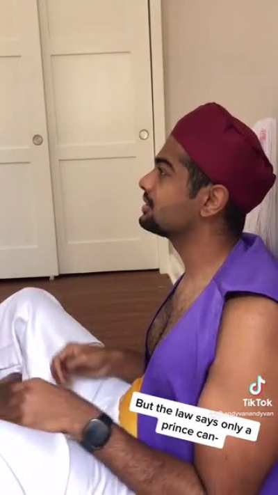 Aladdin makes a friend in jail