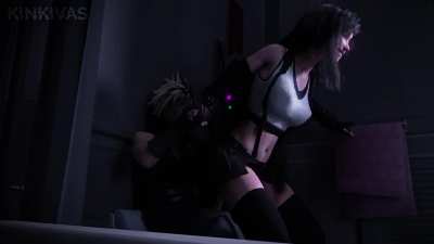 Tifa &amp;amp; Cloud (Kinkivas) [Final Fantasy 7]