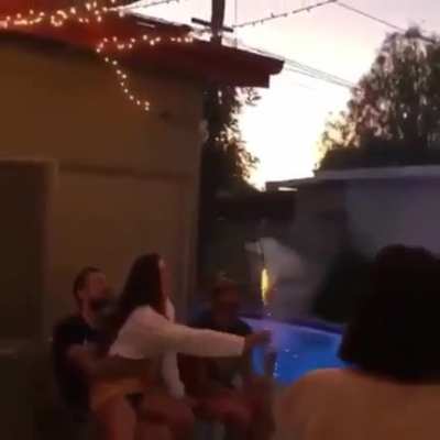 Playing with firework