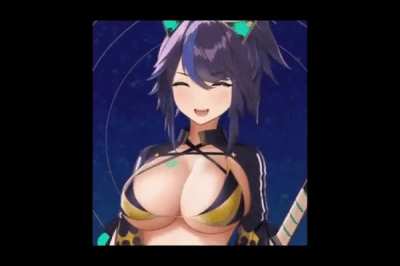 Kson showing off her jiggle physics