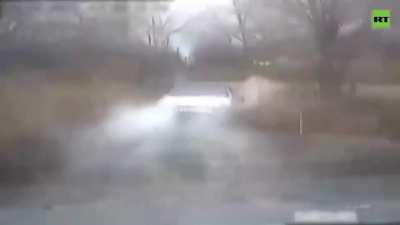 Russian police chase teen after he ran over a traffic police officer
