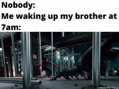 And then got beat up by him.