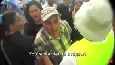 Public freakout at an interracial couple in Israel "May you get Raped"