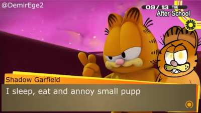 When Garfield faces his shadow