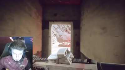 looking outside on Operation Locker