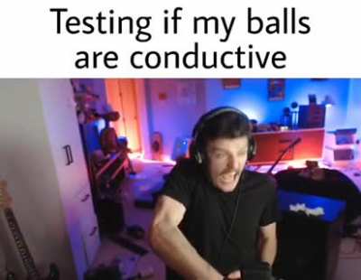 Testing if my balls are conductive